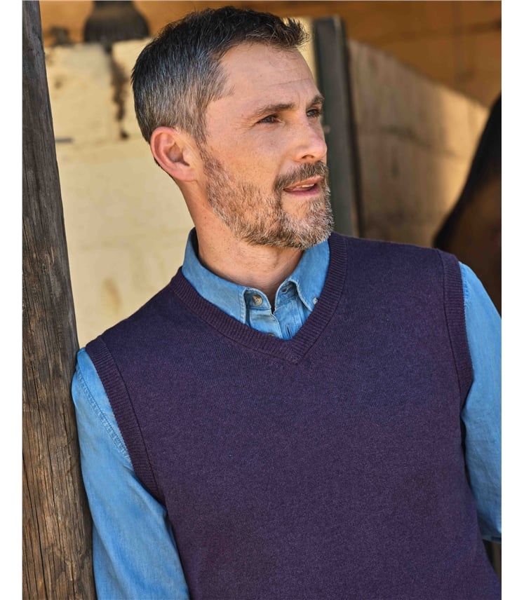 Pull sans manches - Homme - Cachemire & Mérinos