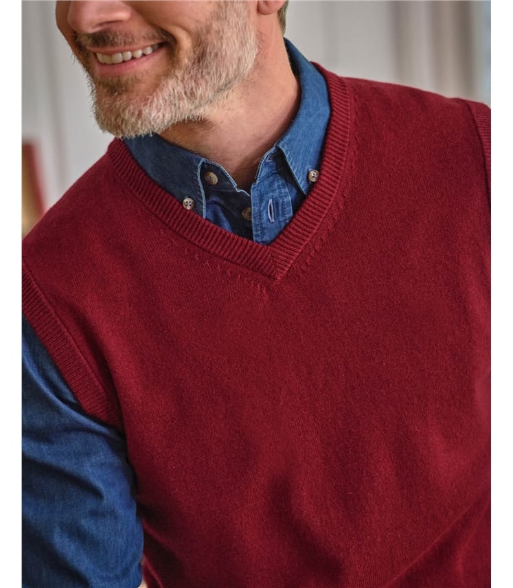 Pull sans manches - Homme - Cachemire & Mérinos