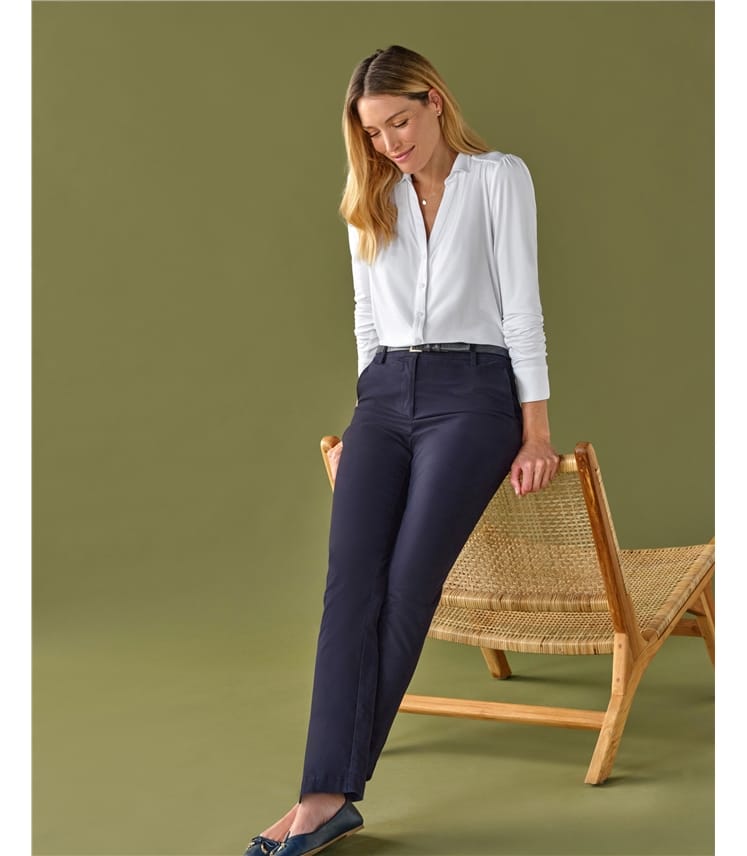 Viscose Jersey V Neck Shirt