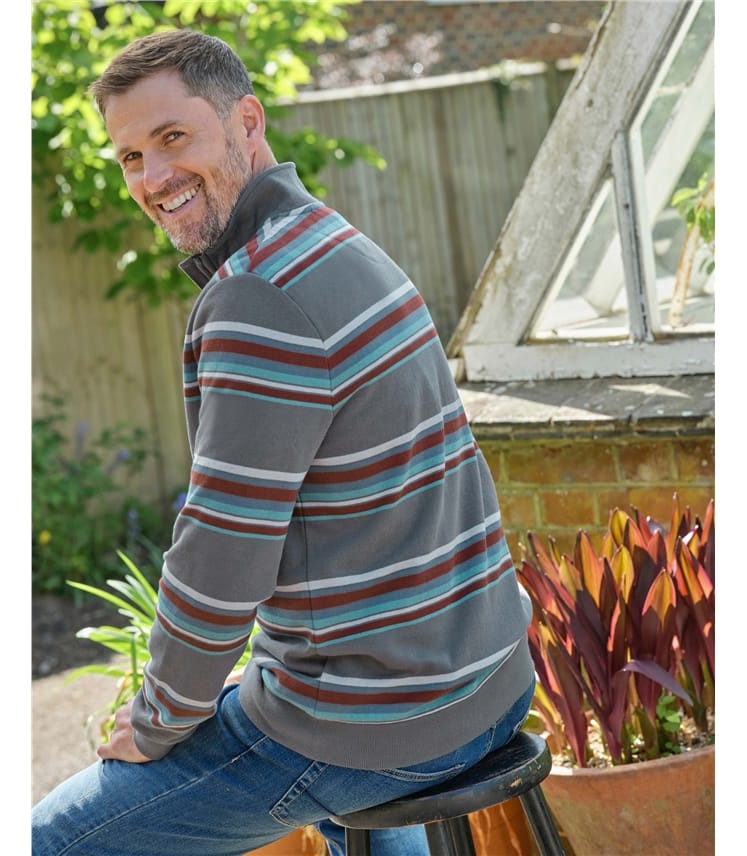 Cotton Half Zip Jumper