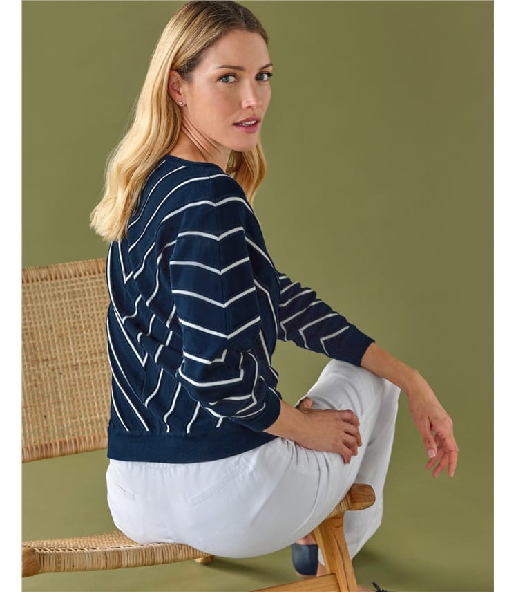 Chevron Cotton Sweater
