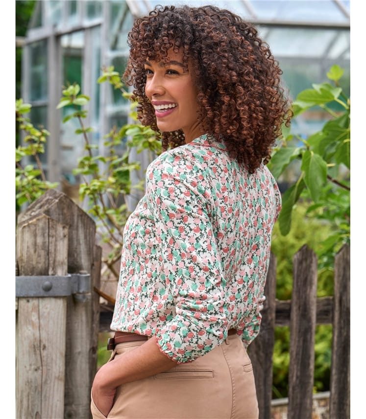 `Top en jersey à collier pétale