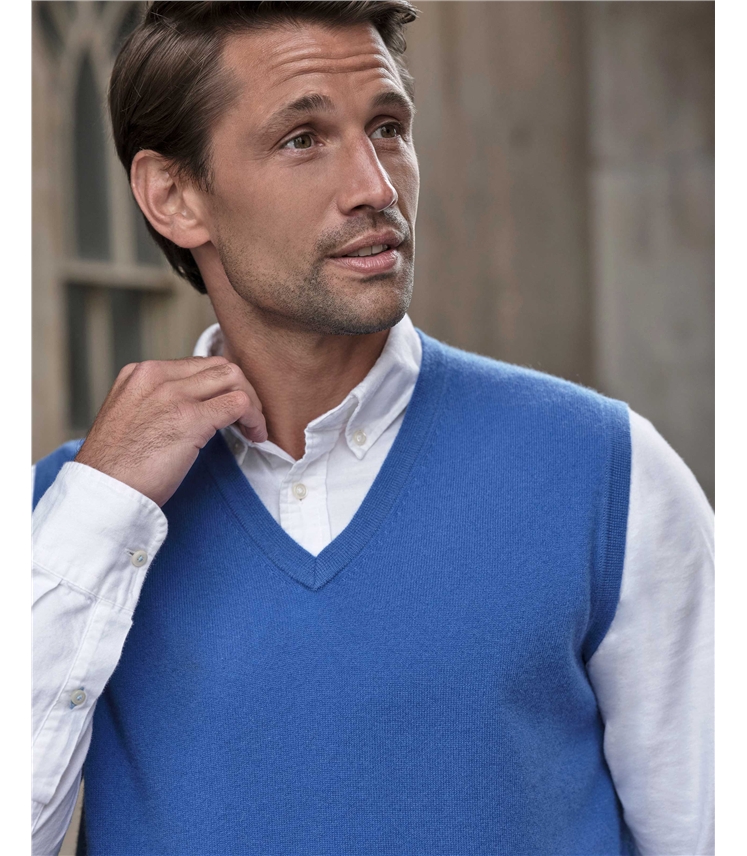 Mens Cashmere Slipover