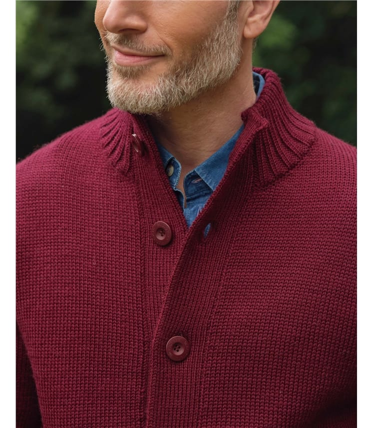 Cardigan "Everyday" boutonné - Homme - Pure Laine