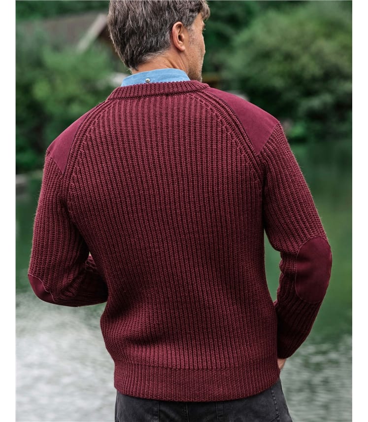 100% Pure Wool Knitted Guernsey Jumper