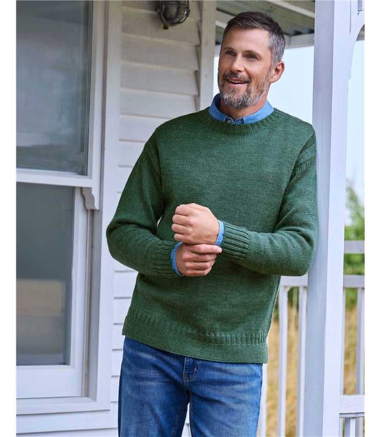 100% Pure Wool Knitted Guernsey Jumper