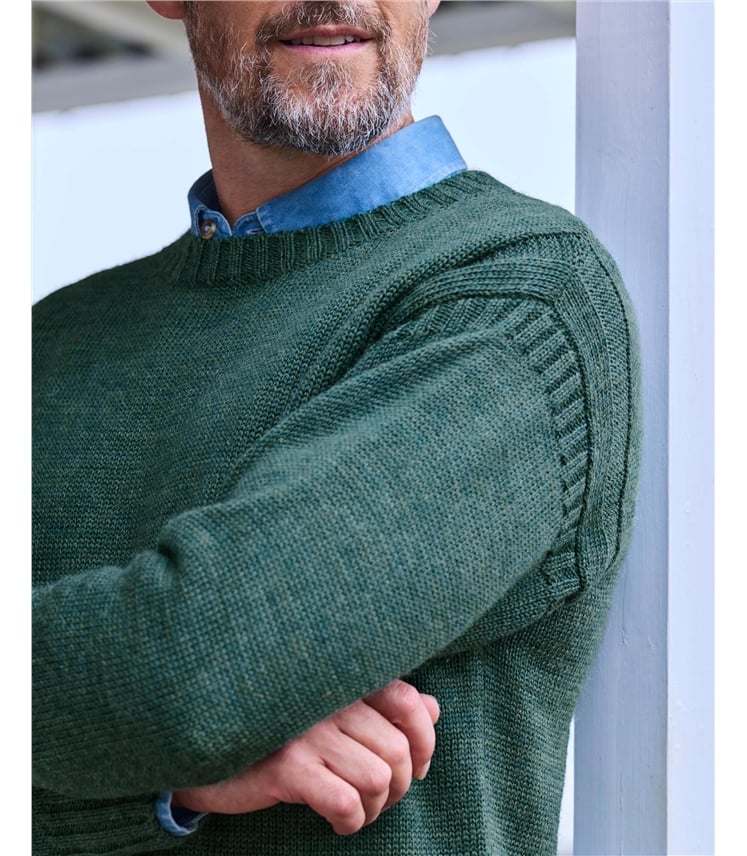 100% Pure Wool Knitted Guernsey Jumper