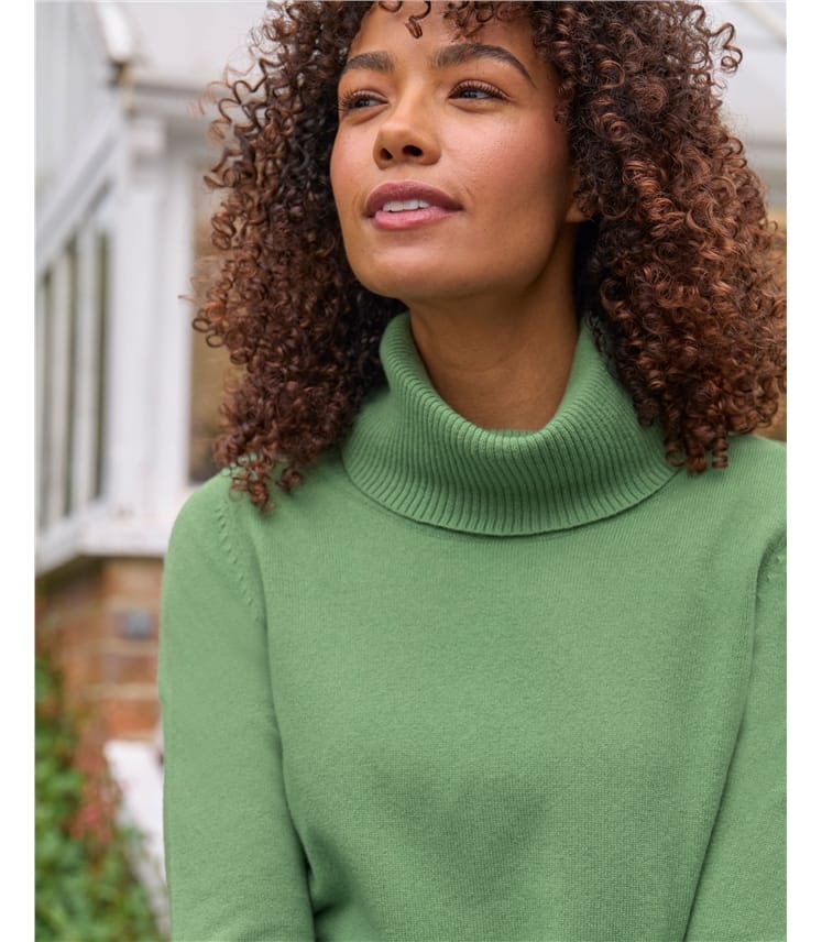 Pullover mit Wasserfallausschnitt aus Kaschmir und Merinowolle für Damen