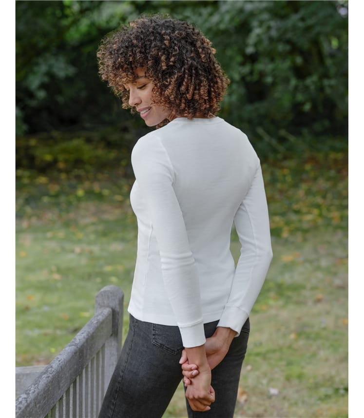 Crew Neck Button Henley