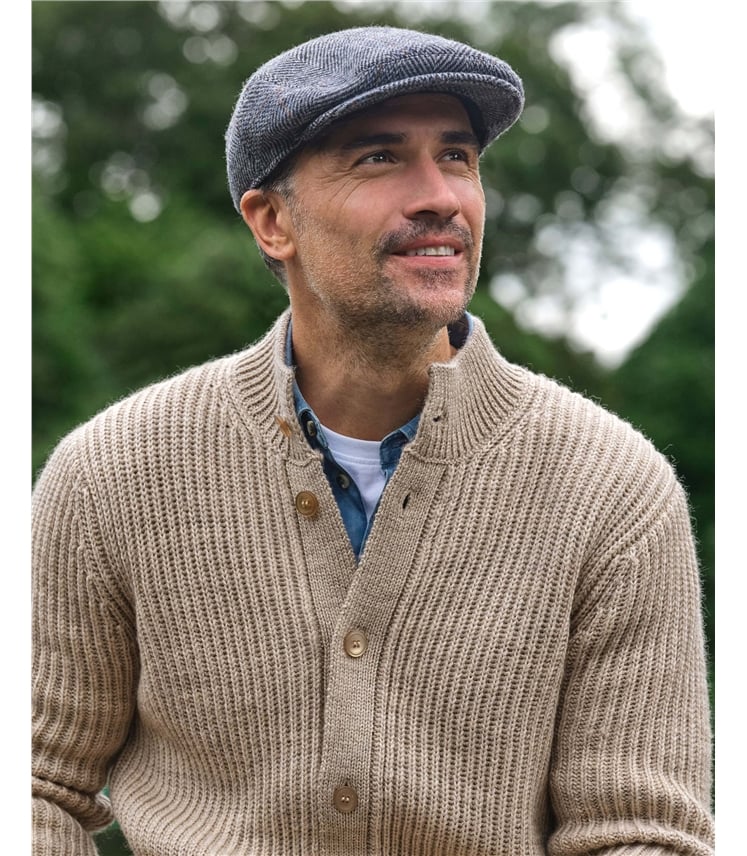 Pure Wool Countryman Button Cardigan