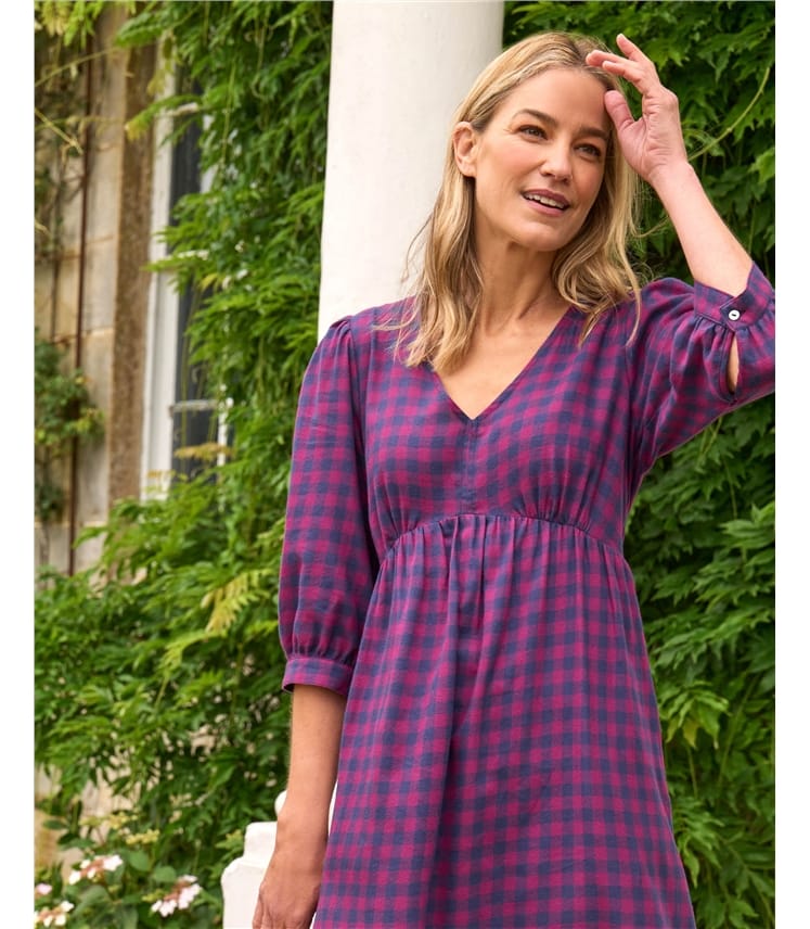 Gingham Check Dress