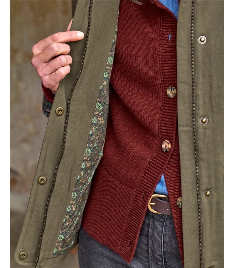 Cord Collar Cotton Jacket