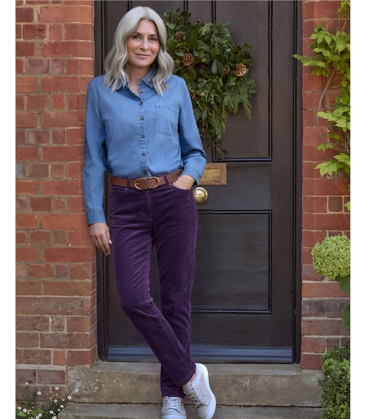 Cordhose aus Bio-Baumwolle für Damen