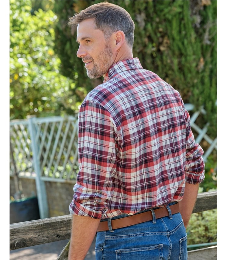 Brushed Cotton Long Sleeve Check Shirt