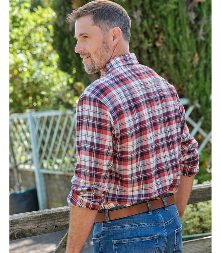 Brushed Cotton Long Sleeve Check Shirt