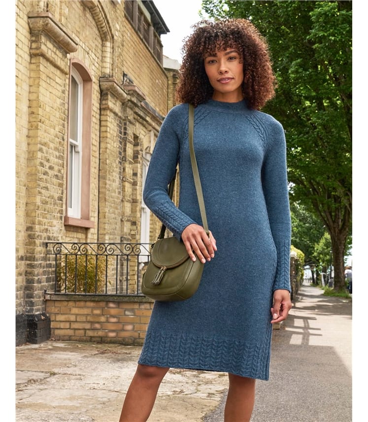 Cable Rib Knitted Dress