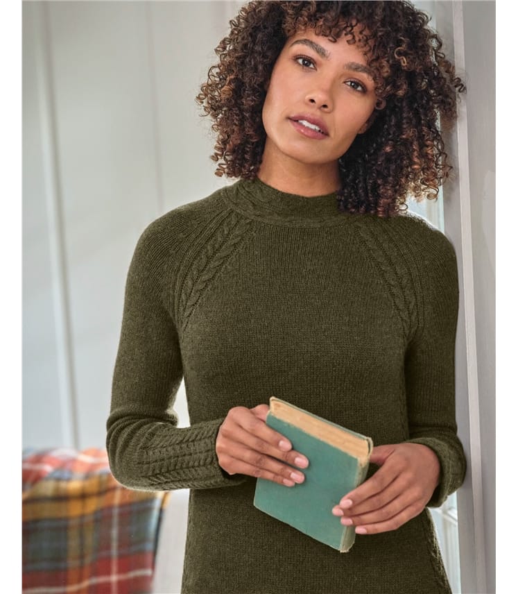 Cable Rib Knitted Dress