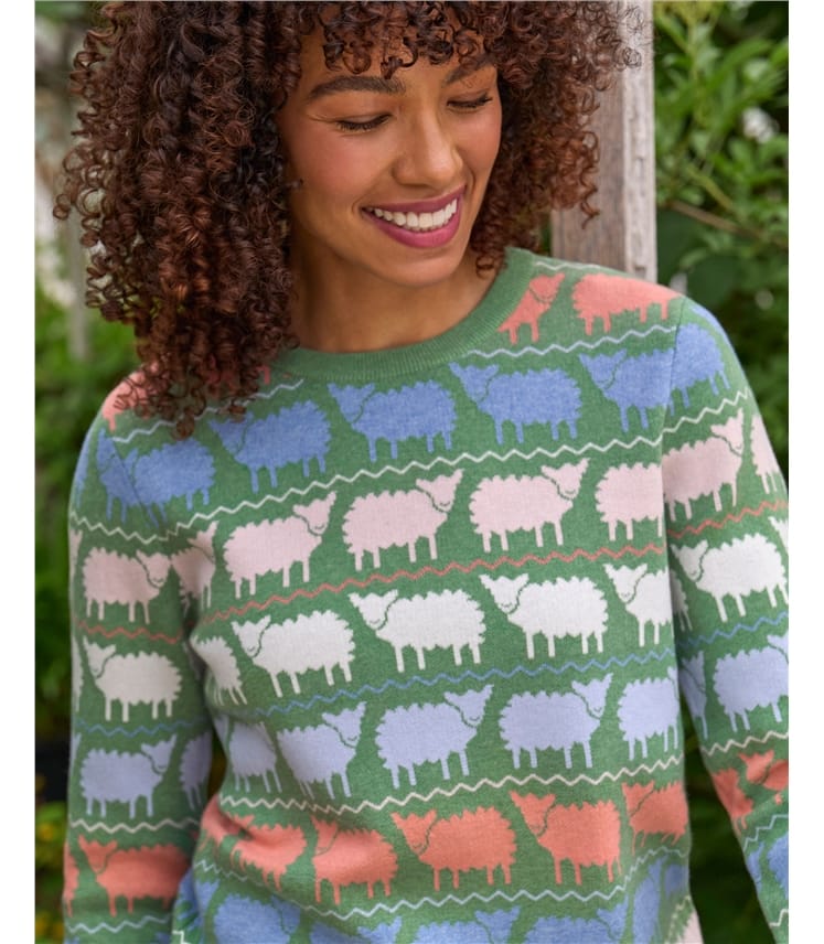 All Over Sheep Design Jumper
