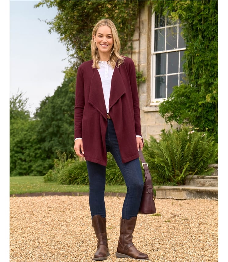 Edge To Edge Waterfall Cardigan