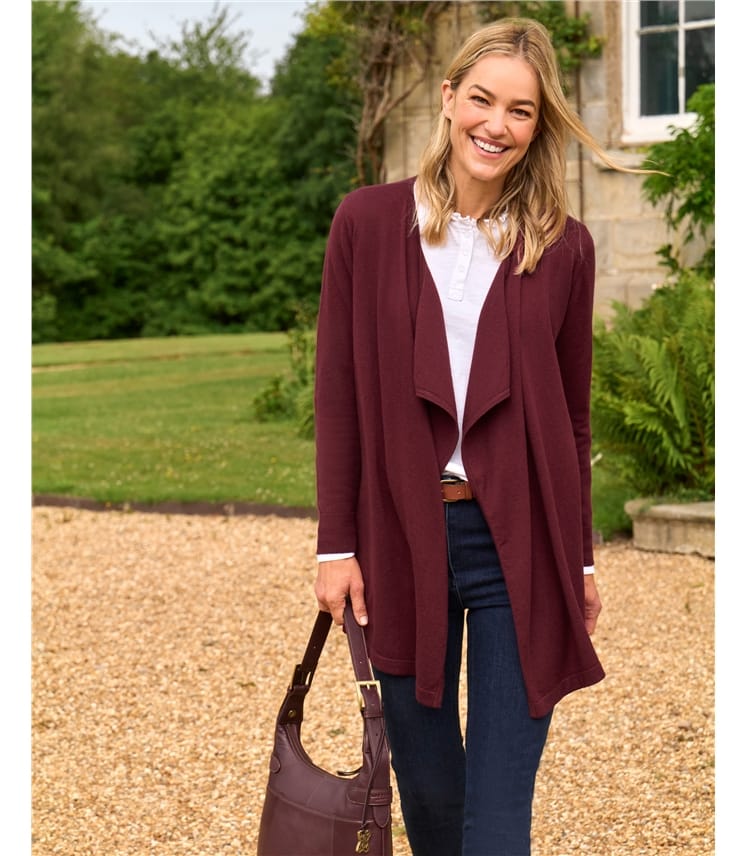 Edge To Edge Waterfall Cardigan