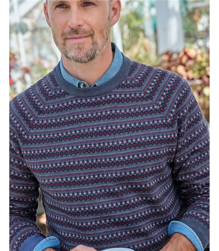 Allover Fairisle Crew Jumper
