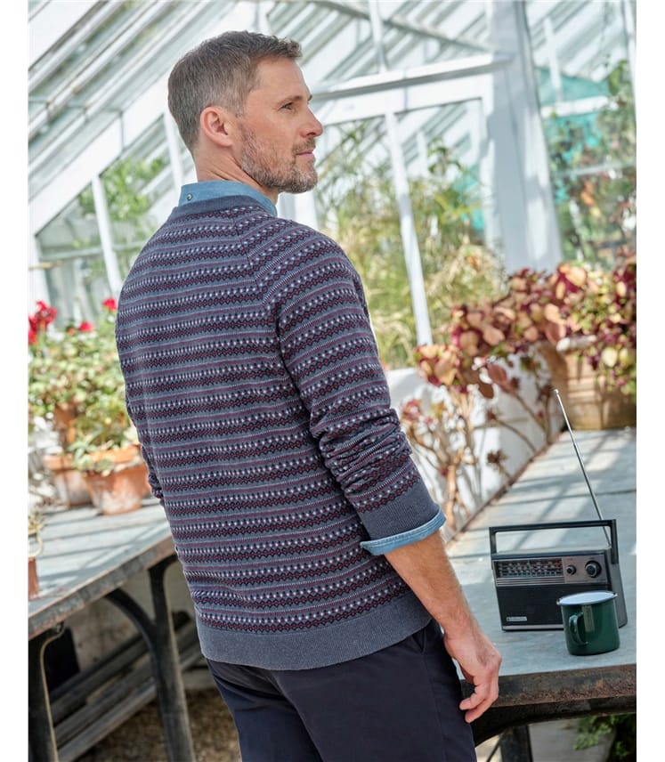Allover Fairisle Crew Jumper