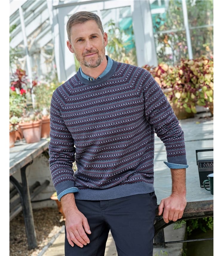 Allover Fairisle Crew Jumper
