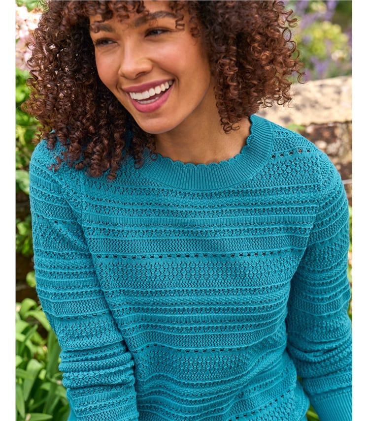 Pointelle Cotton Jumper