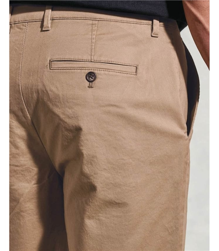 Chinoshorts aus Baumwollstretch