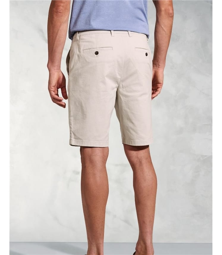 Chinoshorts aus Baumwollstretch