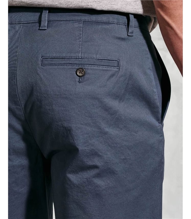 Chinoshorts aus Baumwollstretch