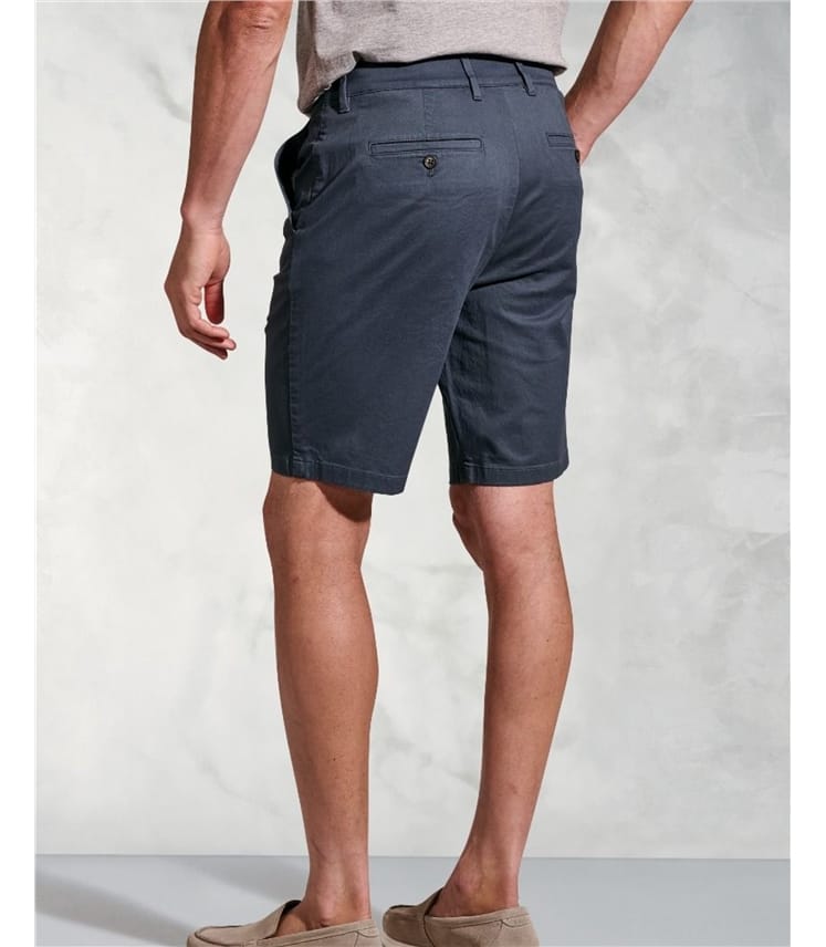 Chinoshorts aus Baumwollstretch