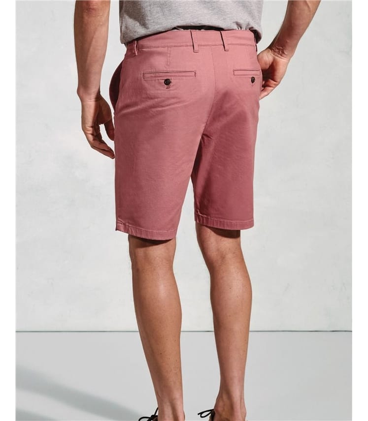 Chinoshorts aus Baumwollstretch