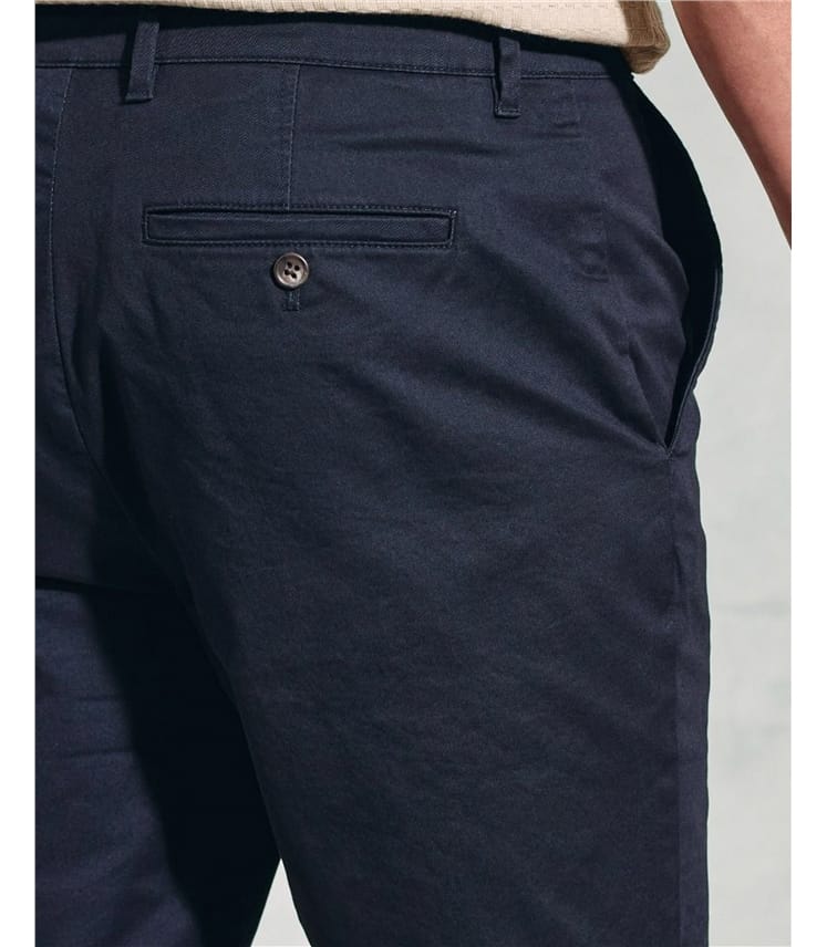 Chinoshorts aus Baumwollstretch