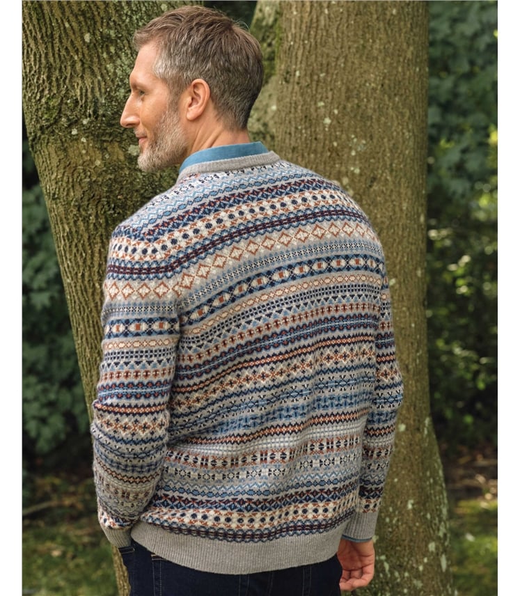 Crew Neck All Over Fairisle Jumper