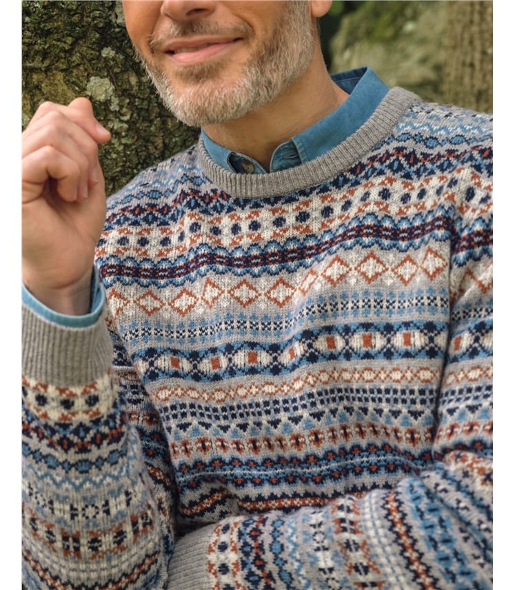 Crew Neck All Over Fairisle Jumper