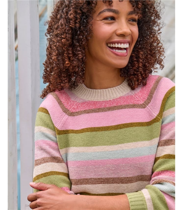 Purl Stitch Stripe Jumper