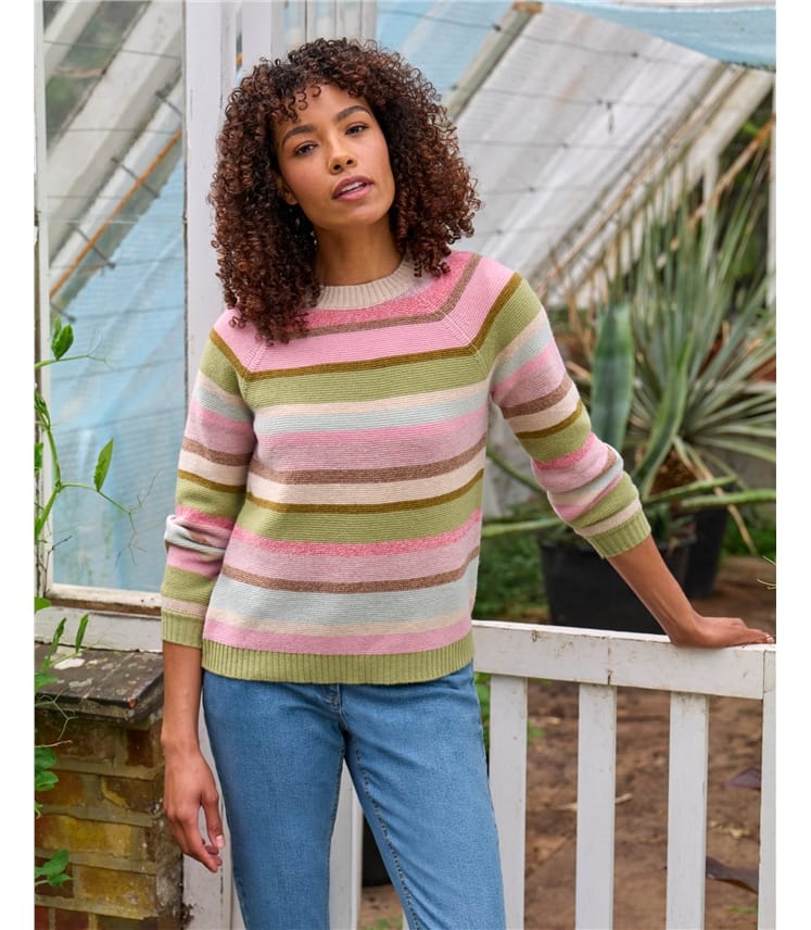 Purl Stitch Stripe Jumper