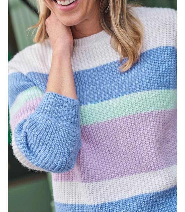 Soft Colour Block Jumper