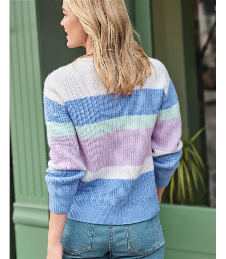 Soft Colour Block Jumper