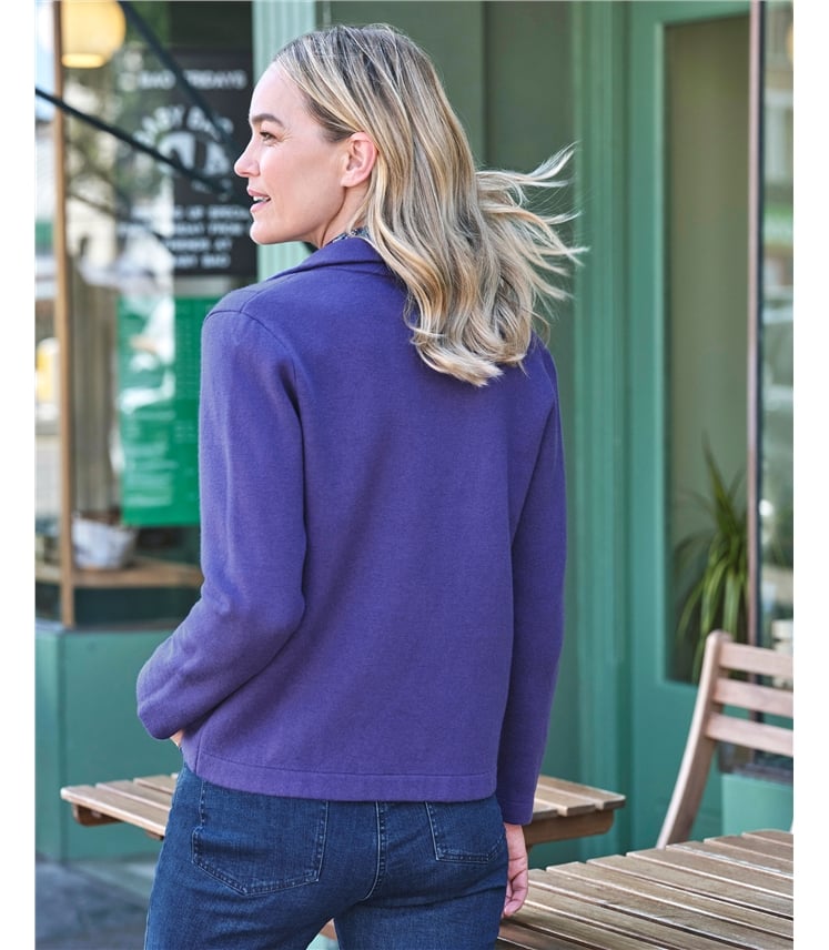 Cotton Blend Edge To Edge Jacket