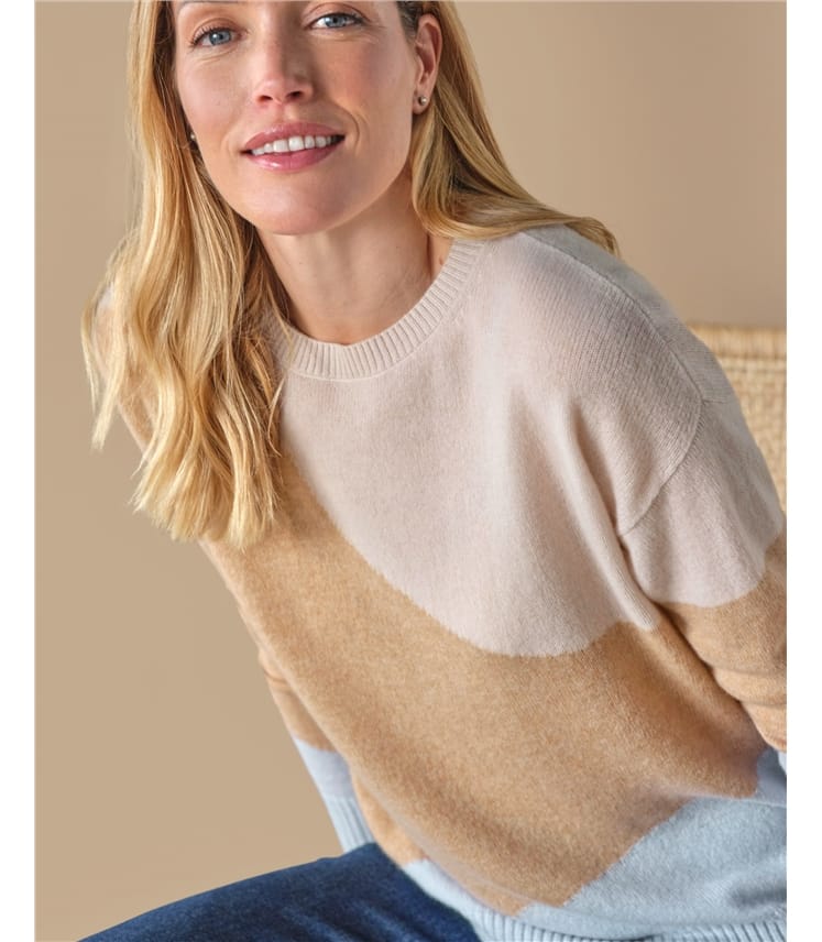 Gassato Wave Intarsia Sweater