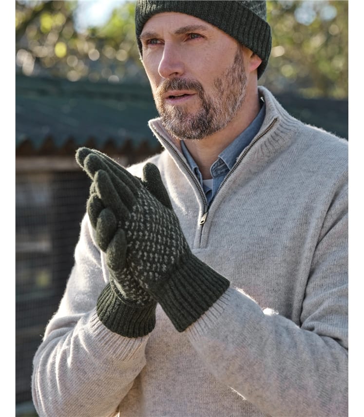 Mens Stitch & Stripe Glove