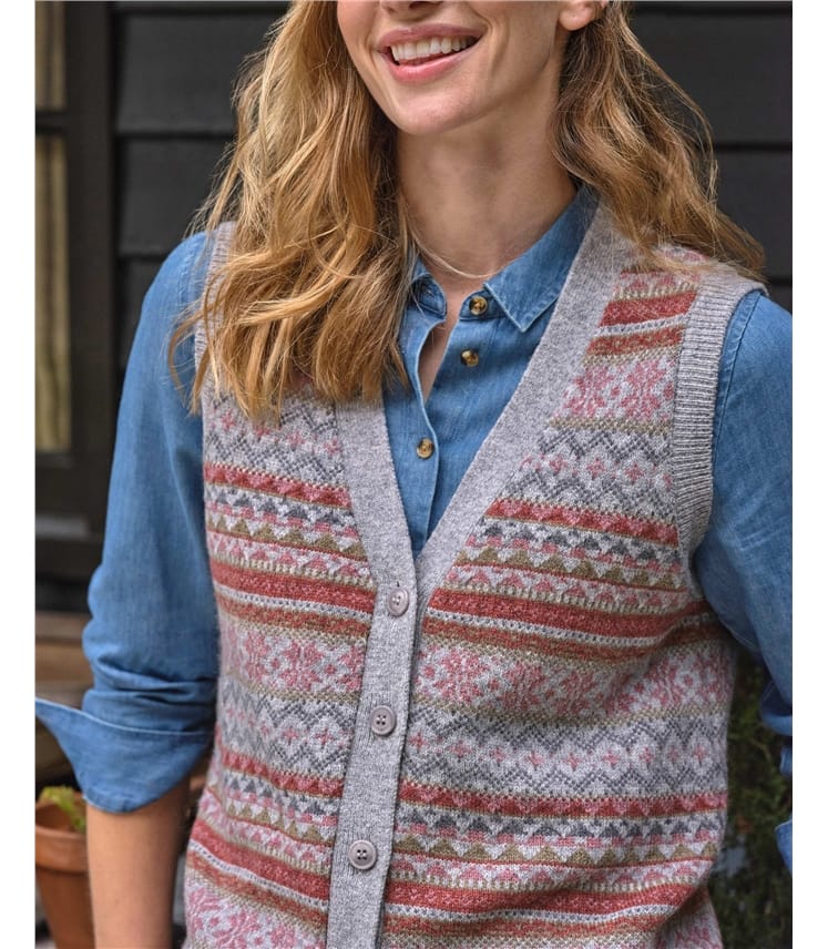 Fairisle Button Waistcoat