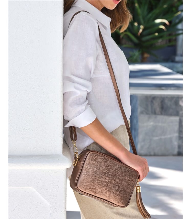 Soft Leather Bag With Tassel