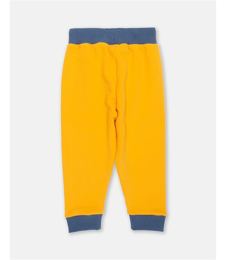 Yellow Knee Patch Joggers WoolOvers UK