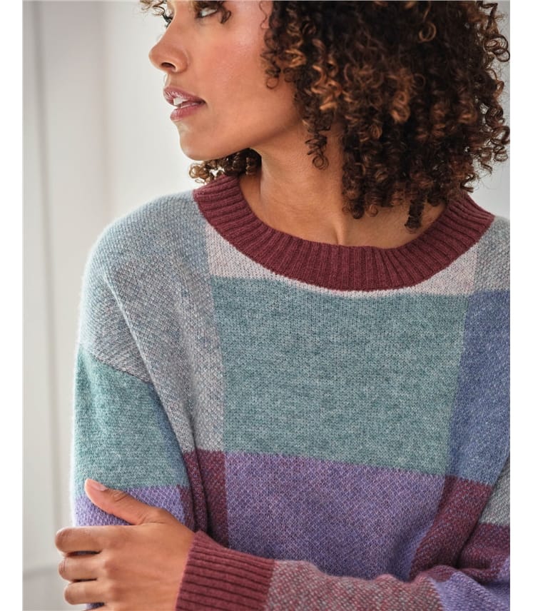 Birdseye Colour Block Jumper
