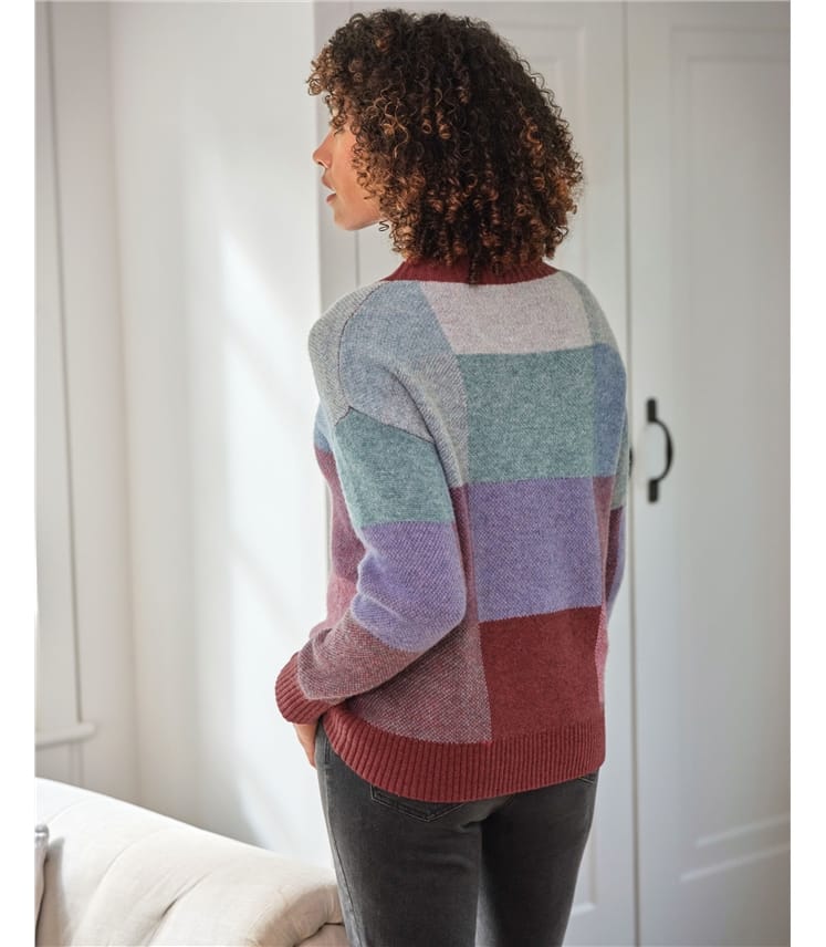 Birdseye Colour Block Jumper