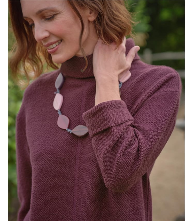 Robe en jersey texturé à col bénitier