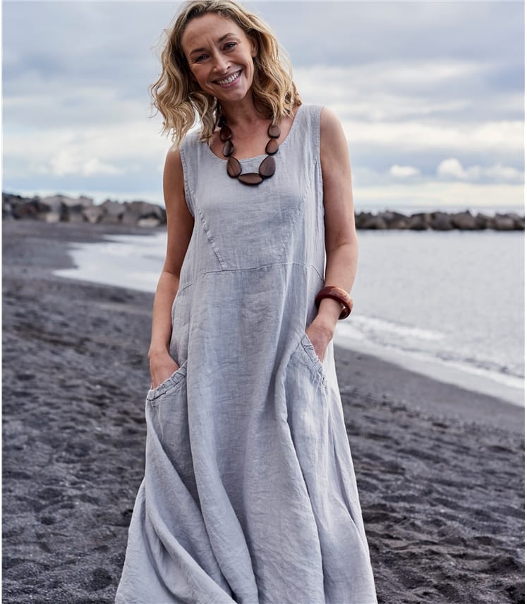 grey pinafore womens
